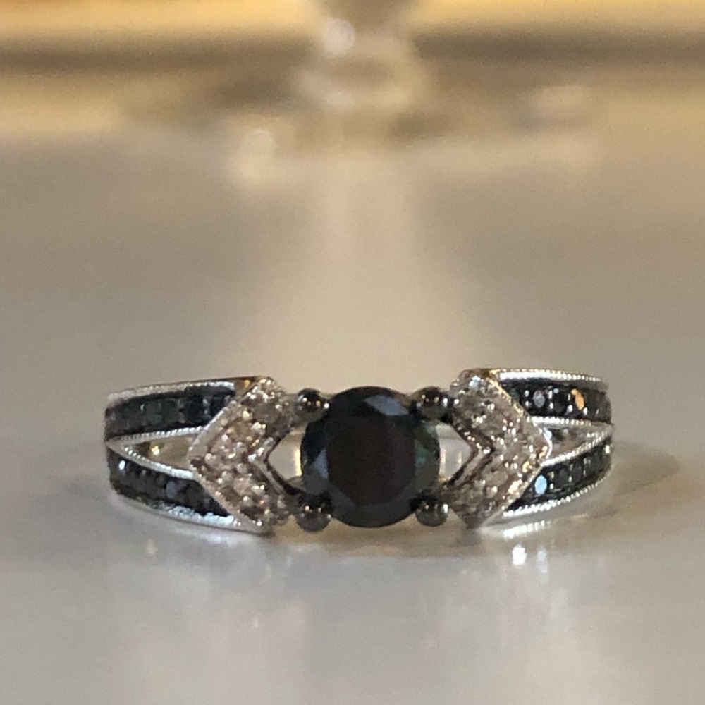Black Diamond Ring Size 7